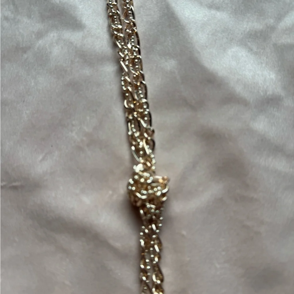 NWT Guess Gold and Silver Tassel Necklace - Picture 13 of 16